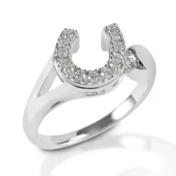 Kelly Herd Offset Horseshoe Ring
