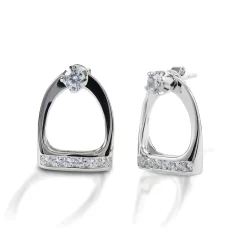 Kelly Herd Stud Earrings W/ Large English Stirrup Jackets