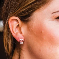 Kelly Herd Stud Earrings W/ Large English Stirrup Jackets