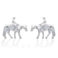 Kelly Herd Western Pleasure Horse W/ Rider Earrings