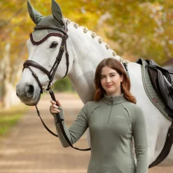 Women LeMieux Frances Quarter Zip Fleece Top