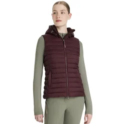 Women LeMieux Rose Hooded Puffer Vest