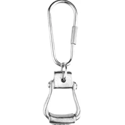 Loriece Pewter Western Stirrup Horse Keychain