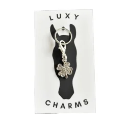 Luxy Charms Crystal Four Leaf Clover Tack Charm