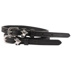 Mane Jane Silver Fox Head Spur Straps