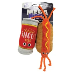Greenhawk Equestrian Sport Mega Madness Beer & Hotdog Small Dog Toys - 2 Pack