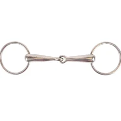Metalab Loose Ring Solid Mouth Snaffle Bit