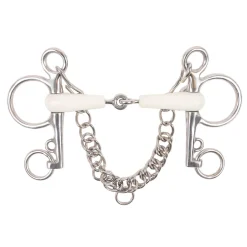 Metalab Snaffle Mouth Flexi Pelham Bit