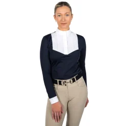 Nikara Emilia Pleat Bib Long Sleeve Show Shirt