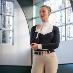 Nikara Emilia Pleat Bib Long Sleeve Show Shirt