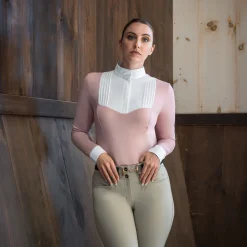 Nikara Emilia Pleat Bib Long Sleeve Show Shirt