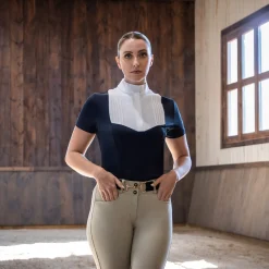 Nikara Emilia Pleat Bib Short Sleeve Show Shirt