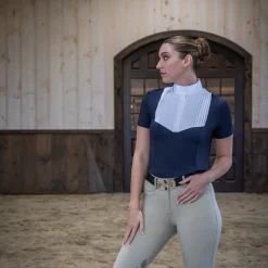 Nikara Emilia Pleat Bib Short Sleeve Show Shirt