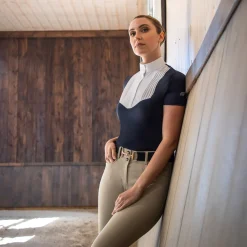 Nikara Emilia Pleat Bib Short Sleeve Show Shirt