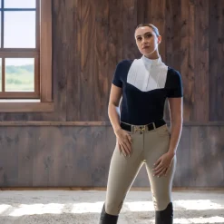 Nikara Emilia Pleat Bib Short Sleeve Show Shirt