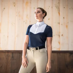 Nikara Emilia Pleat Bib Short Sleeve Show Shirt