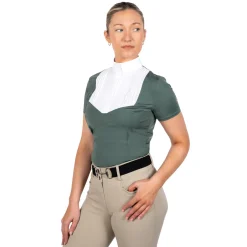 Nikara Emilia Pleat Bib Short Sleeve Show Shirt