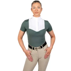 Nikara Emilia Pleat Bib Short Sleeve Show Shirt