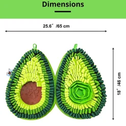 PawzNDogz Snuffle Mat - Delicious Avocado Anti-Bite - Level 3