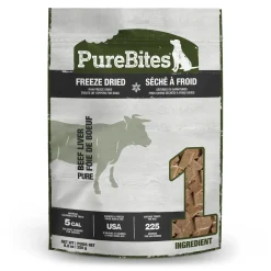 PureBites Freeze Dried Beef Liver Dog Treats 250 g