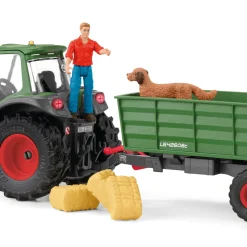 Schleich Farm World Tractor W/ Trailer