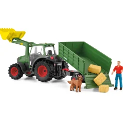 Schleich Farm World Tractor W/ Trailer