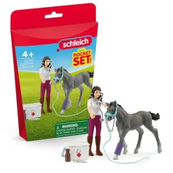 Schleich Pocket Set Ms. Kramer W/ Foal