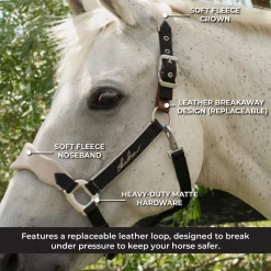Shedrow Breakaway Halter W/ Fleece