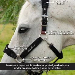 Shedrow Breakaway Halter W/ Fleece