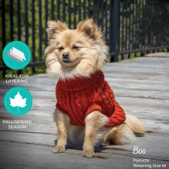 Shedrow K9 Brentwood Cable Knit Dog Sweater