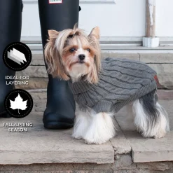 Shedrow K9 Brentwood Cable Knit Dog Sweater