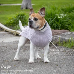 Shedrow K9 Brentwood Cable Knit Dog Sweater Plus