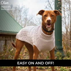 Shedrow K9 Brentwood Cable Knit Dog Sweater Plus