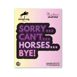 Simpl.Eq. Sorry Can't Large Sticker