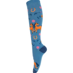 Sock It To Me Stretch-It Flower Horse Knee High Socks
