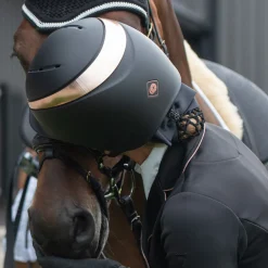 Spiced Equestrian Button Show Bow