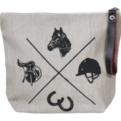 Spiced Equestrian Vintage Rider Makeup Bag