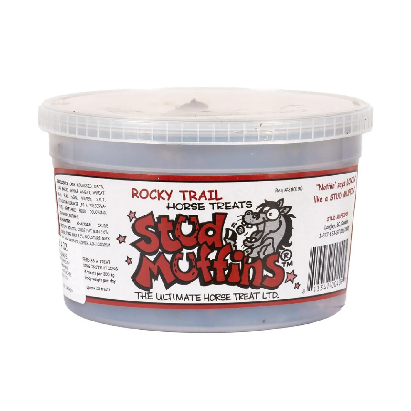 Stud Muffins Rocky Trail Flavour Tub Horse Treats 567 g
