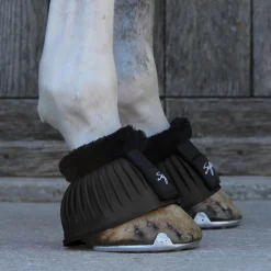 Supra 210 Fur Topped Ribbed Bell Boots W/ Velcro