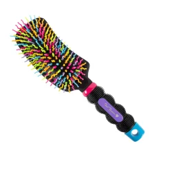 Professional's Choice Tail Tamers Curved Handle Rainbow Brush