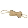 Tall Tails Natural Leather Bone Tug 40 cm