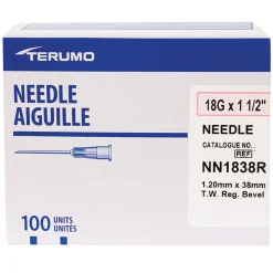 Terumo Medical Corporation Terumo 18 Gauge x 3.8 cm Needle - Box of 100