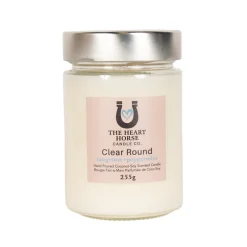 The Heart Horse Candle Co. Clear Round Candle