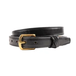 Tory Leather Raised Belt W/ Crossed Keepers