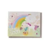 Art of Melodious Unicorns & Rainbows Get Well Greeting Card