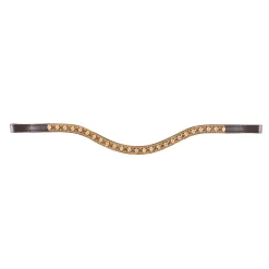 Val du Bois Gold Crystal Wave Browband