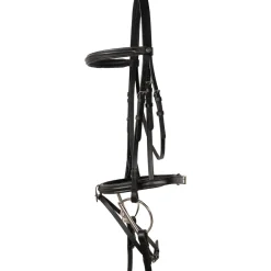 Val du Bois Padded Dressage Bridle W/ Removable Flash & Reins