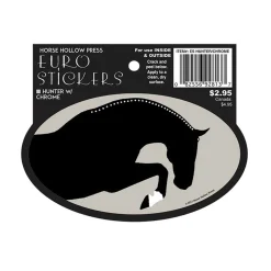 Greenhawk Equestrian Sport Vinyl Window Decal - Hunter W/ Chrome