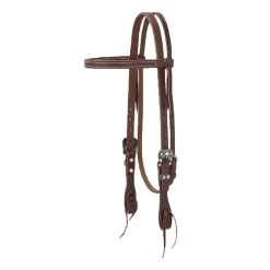 Weaver Canyon Rose Straight Browband Headstall Chevron Buckle