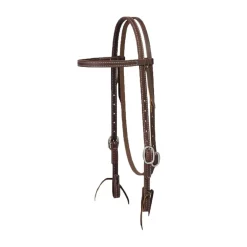 Weaver Canyon Rose Straight Browband Headstall Stainless Steel